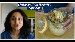 Easy Sauerkraut  Probiotic Fermented Cabbage  Keto Recipes  Low Carb [upl. by Ivie244]