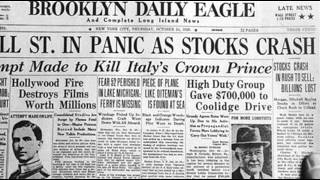 24th October 1929 Wall Street Crash begins on Black Thursday [upl. by Lambertson]