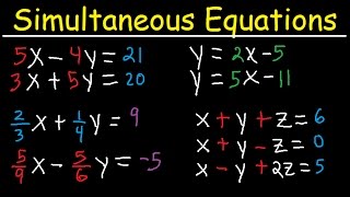 Simultaneous Equations  Tons of Examples [upl. by Darcee]