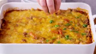 Beef Tortilla Taco Casserole I Pillsbury Recipe [upl. by Tito]