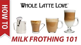 Milk Frothing for Beginners [upl. by Eadmund]