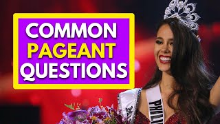 10 Common Pageant Questions to Practice 2021 [upl. by Ahsiel]