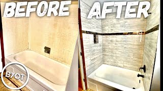 DIY Shower Remodel  START To FINISH Part 1 of 2 [upl. by Della]