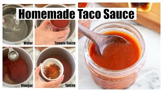 Homemade Taco Sauce How to make taco sauce [upl. by Torrie]