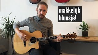 Makkelijk BLUES LIEDJE op gitaar voor beginners [upl. by Donovan234]