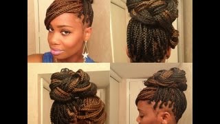 3 Easy styles for Box Braids [upl. by Bandler]