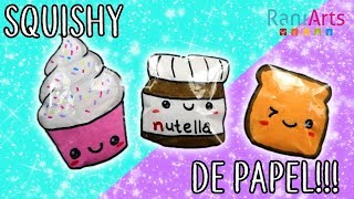 Haz SQUISHIES de PAPEL Super fáciles [upl. by Aynatahs]