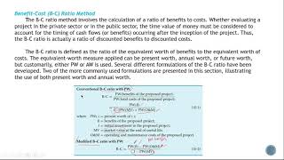 BenefitCost Ratio Method [upl. by Rabin]