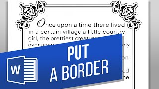 How to Add Border to a Page in MS Word  How to Add a Border to an Entire Page in Word [upl. by Atidnan974]