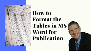 How to format Tables in MS Word for publication [upl. by Talley283]