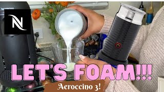 How To Foam Milk With Aeroccino 3 Make Coffee With Foam Tips amp Tricks  Easy Foamed Latte Recipe [upl. by Odravde]