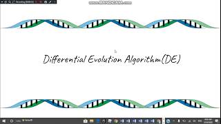 Differential Evolution Algorithm [upl. by Oluap]