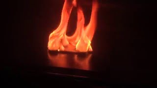 ABS Acrylonitrile Butadiene Styrene Burn Test [upl. by Ayatan]