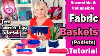 Fabric basket tutorial [upl. by Prudhoe]