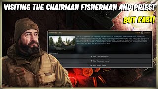 VISITING THE CHAIRMAN FISHERMAN AND PRIEST HOUSE ESCAPE FROM TARKOV  JAEGER COURTESY VISIT 1211 [upl. by Christen]