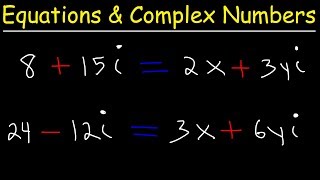 Solving Equations With Complex Numbers [upl. by Pfeifer42]