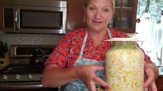 HOMEMADE SLAVIC STYLE SAUERKRAUT FROM START TO FINISH [upl. by Lejeune79]