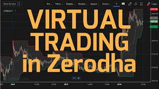 How to do Virtual Trading in Zerodha for Beginners in Stock Trading [upl. by Fayth]