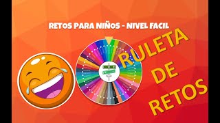 🟤 Ruleta de Retos Nivel  Fácil niños con supervisión de adultos responsables 🟤 [upl. by Columba]