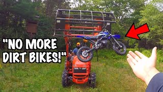 Angry Landowner Crushes and Steals My Dirt Bike [upl. by Friday]