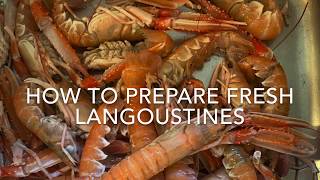 How to prepare and clean fresh langoustines [upl. by Kiran]