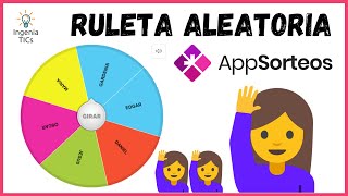 RULETA ALEATORIA Vuelve tus clases más DINÁMICAS y DIVERTIDAS  Gamificación  AppSorteos  LÚDICO [upl. by Lewls]