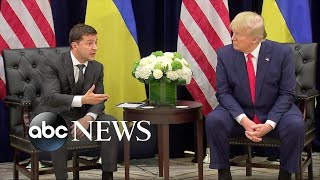 Trump sits down with Ukrainian president  ABC News [upl. by Romeu]