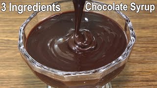 The Best Chocolate Syrup Recipe with 3 Ingredients  How to make Chocolate Syrup at Home [upl. by Narol951]