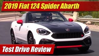 2019 Fiat 124 Spider Abarth Test Drive [upl. by Molini659]