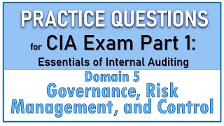 CIA Exam Part 1  Governance Risk Management amp Control [upl. by Ergener16]