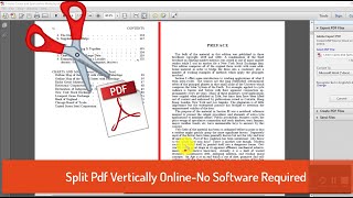 Split Pdf Vertically Horizontally [upl. by Icyac284]