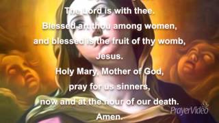 The Hail Mary Prayer  Catholic Prayers [upl. by Haissem]