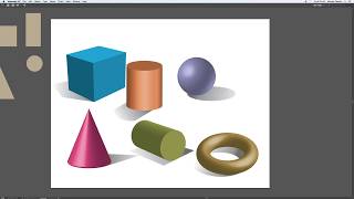 Basic 3D Shapes in Adobe Illustrator 6 shapes [upl. by Araek]