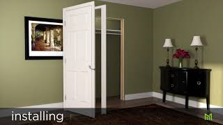 How to Install a Split Jamb Prehung Interior Door [upl. by Enelrahs]