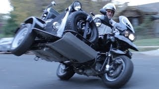 Custom OffRoad BMW R1150GS Adventure Sidecar Built By Boxer Metal GoPro Hero 3 [upl. by Nelleus898]