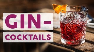 Trendgetränke 2018 3 beliebte Cocktails mit Gin 🍸  REZEPTE [upl. by Berardo]