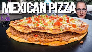 THE TACO BELL MEXICAN PIZZA AT HOMEBUT WAY BIGGER amp WAY BETTER  SAM THE COOKING GUY [upl. by Anailuig]