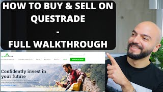 How To Use Questrade For Beginners  Buy Sell amp Exchange Currency Tutorial [upl. by Julina]