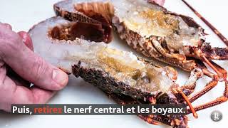 Technique  comment préparer et cuisiner la langouste [upl. by Schwarz8]