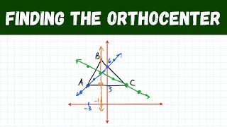 finding the orthocenter  coordinate geometry [upl. by Theron147]