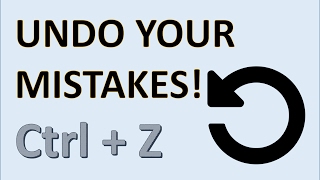 Computer Fundamentals  Undo amp Redo Shortcut Keys  ctrl Z Control Z ctrlz ctrlz ctrl  Z ctrl y [upl. by Sinne569]