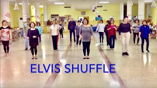 Elvis Shuffle Line Dance Return to Sender [upl. by Novelc]