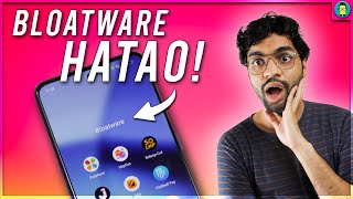 Remove Bloatware Android 🔥 How to Uninstall Bloatware using ADB [upl. by Ahtelahs]