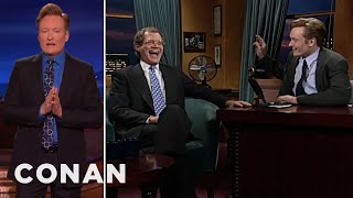 Conan Says Thank You To David Letterman  CONAN on TBS [upl. by Araiek694]