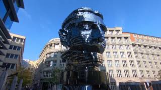 The Franz Kafka Head in Prague Czech Republic [upl. by Amieva]