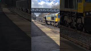 Class 66568 at Rugeley Town [upl. by Resor983]