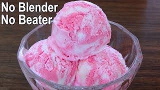 No Beater amp Blender Vanilla Ice Cream Recipe  Easy Homemade Ice Cream Recipe [upl. by Enoyrt]