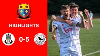 Caerleon 05 Cwmbrân Town  Gwent FA Senior cup  Quarter final highlights [upl. by Aceber]