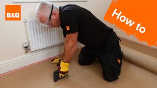 How to fit carpet part 1 grippers amp underlay [upl. by Sundberg]