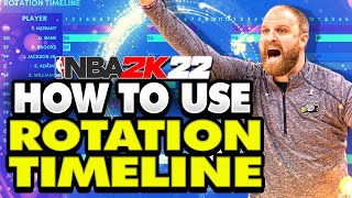 NBA 2K22 Tips MyLeague amp MyNBA FULL Rotation Timeline Tutorial [upl. by Sheryle]